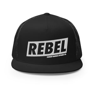 Rebel Block - Flat Bill Trucker Hat